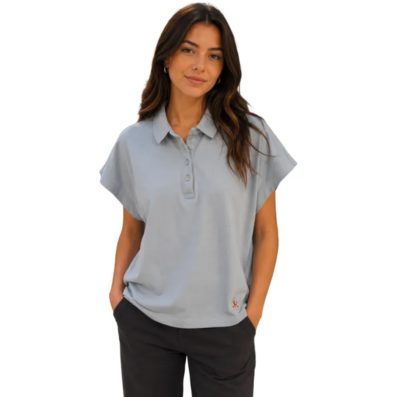 Parajumpers Woman Light Blue Polo made by Parajumpers