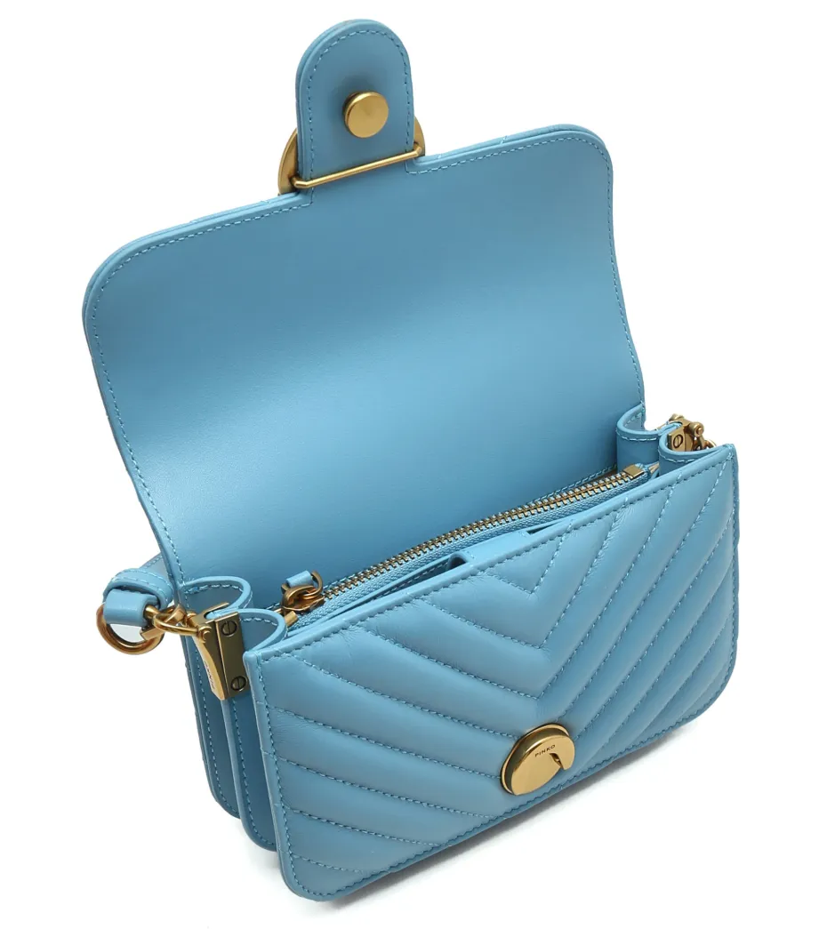 Pinko Woman Light Blue Crossbody Bags sold by Siebentaschen product image thumbnail 4
