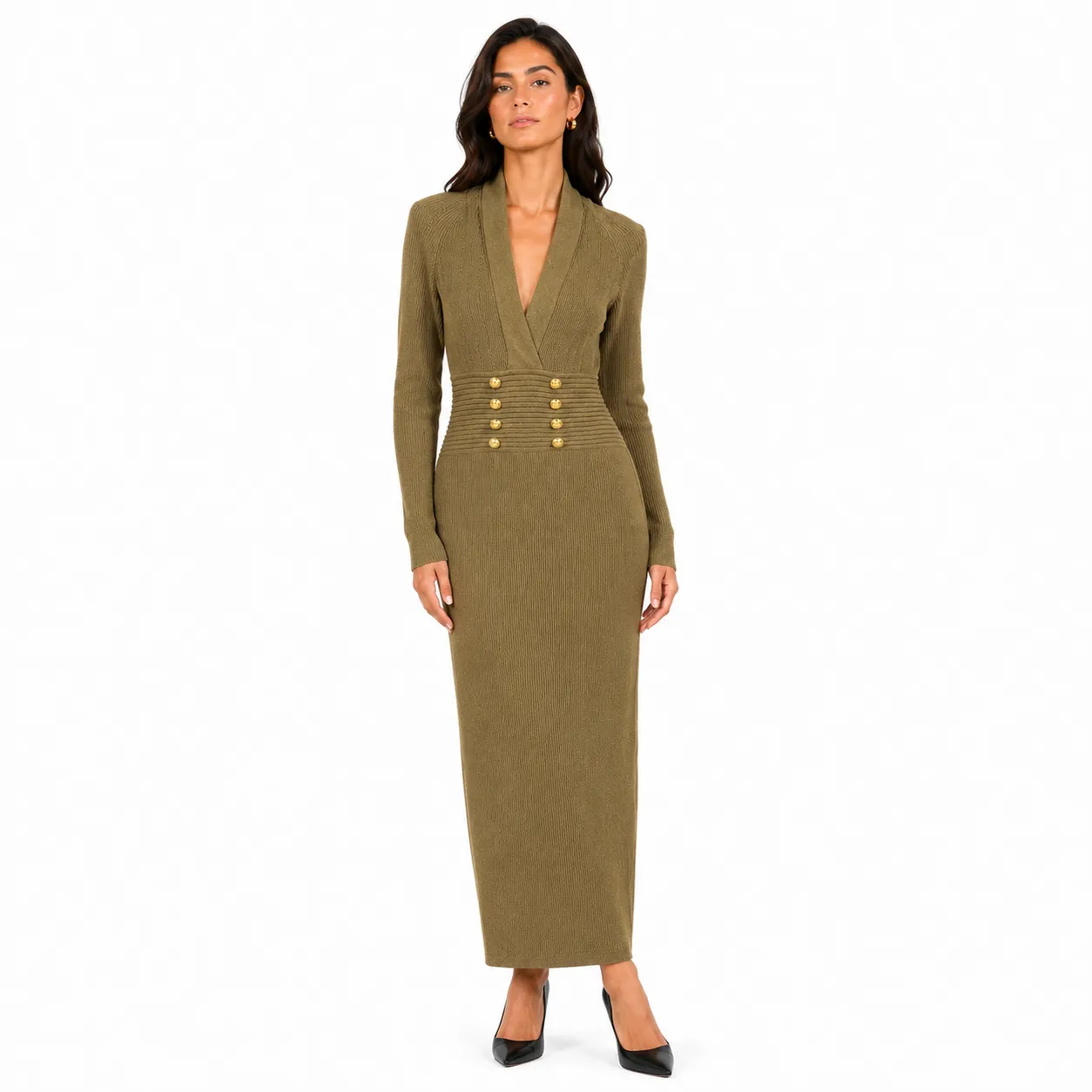 Balmain Woman Green Dress sold by Siebentaschen