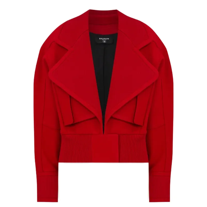 Balmain Woman Red Jackets made by Balmain