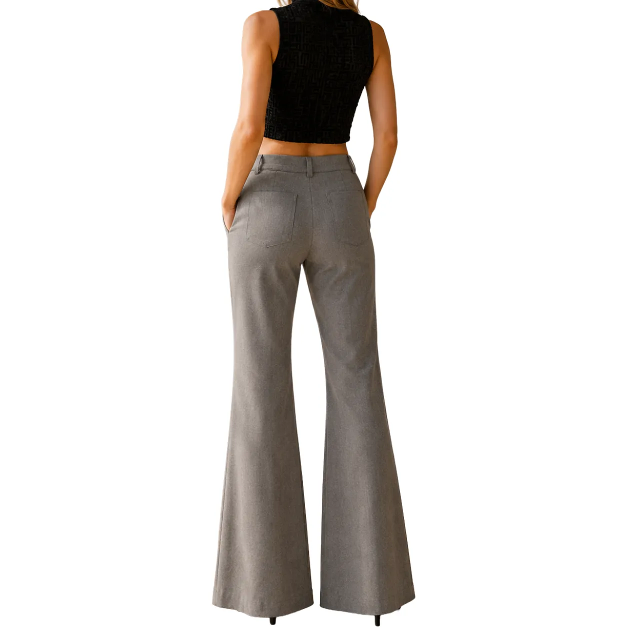 Balmain Woman Grey Trousers sold by Siebentaschen product image thumbnail 2