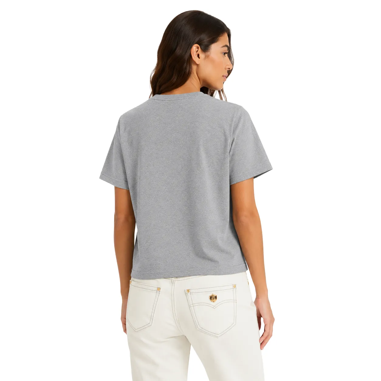 Balmain Woman Grey T-shirt & Top sold by Siebentaschen product image thumbnail 2