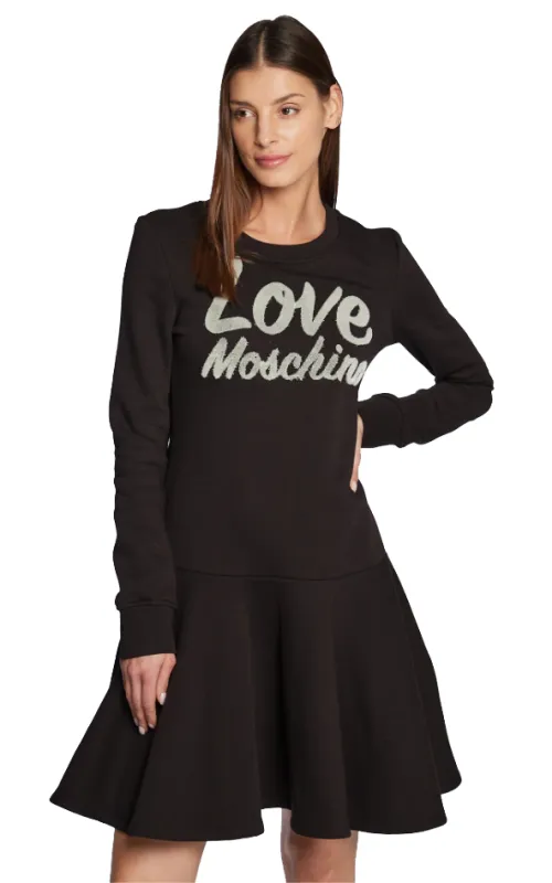 Love Moschino Woman Dress Black made by Siebentaschen