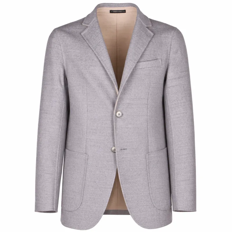 Loro Piana Fabric Man Jacket Grey made by Siebentaschen