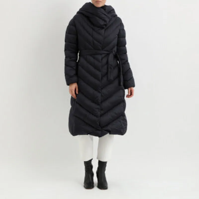 Add Woman Down Jacket Blue made by Siebentaschen