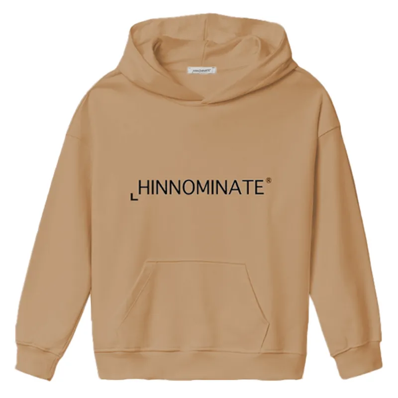 Hinnominate Man Sweatshirt Hooded Tasca Brown made by Siebentaschen