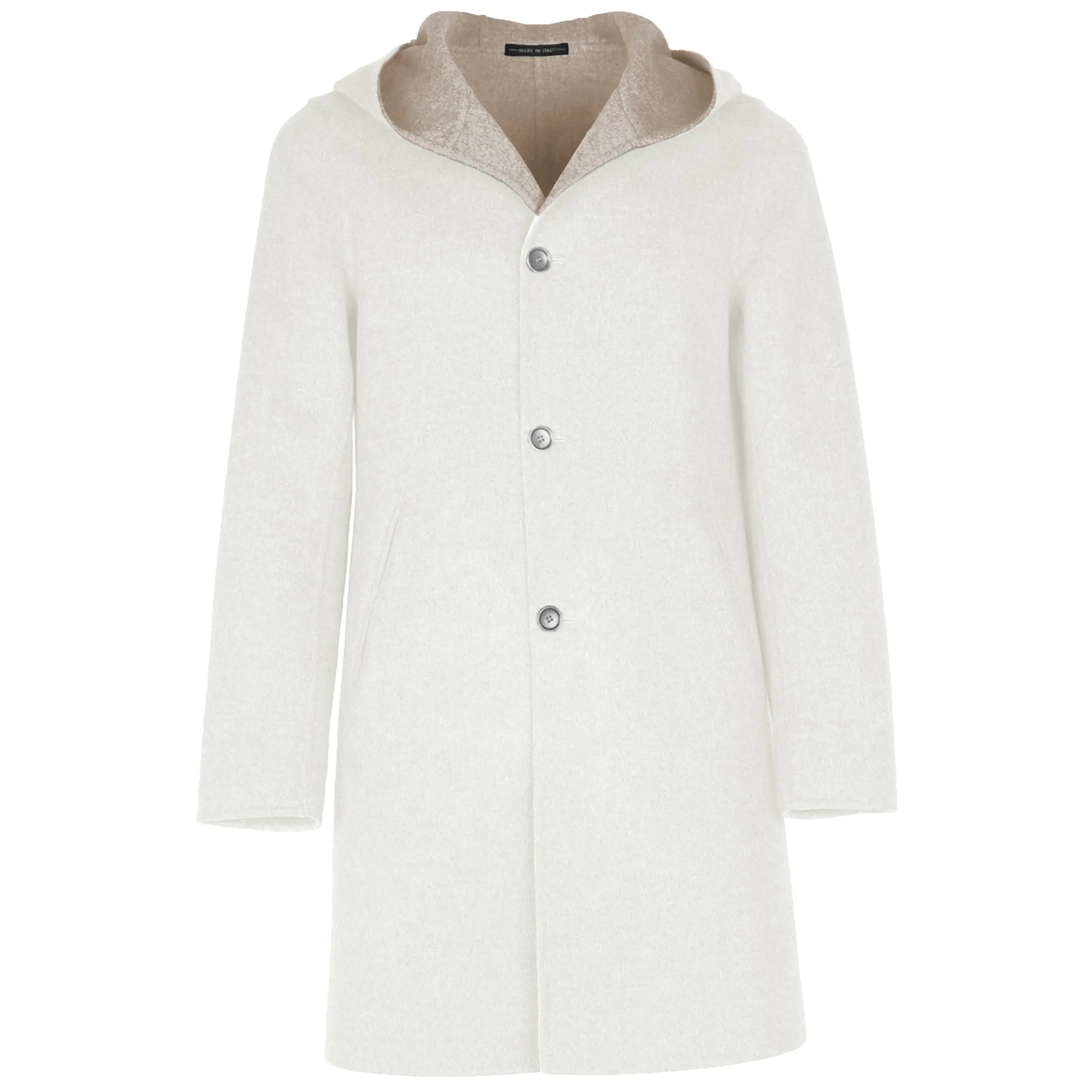 Loro Piana Fabric Man White Coats sold by Siebentaschen