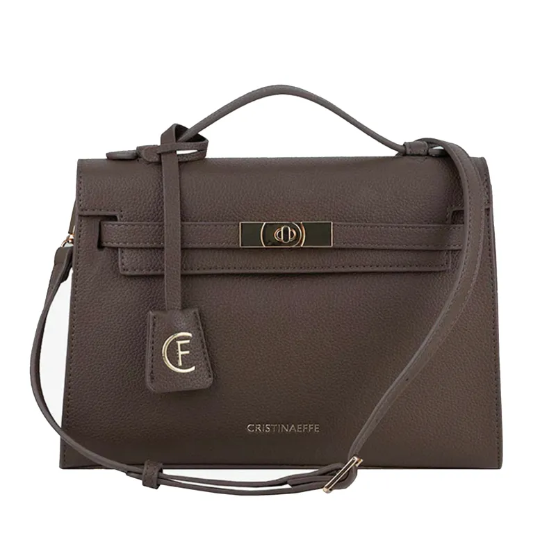 Cristina Effe Woman Taylor Bag Grey made by Siebentaschen