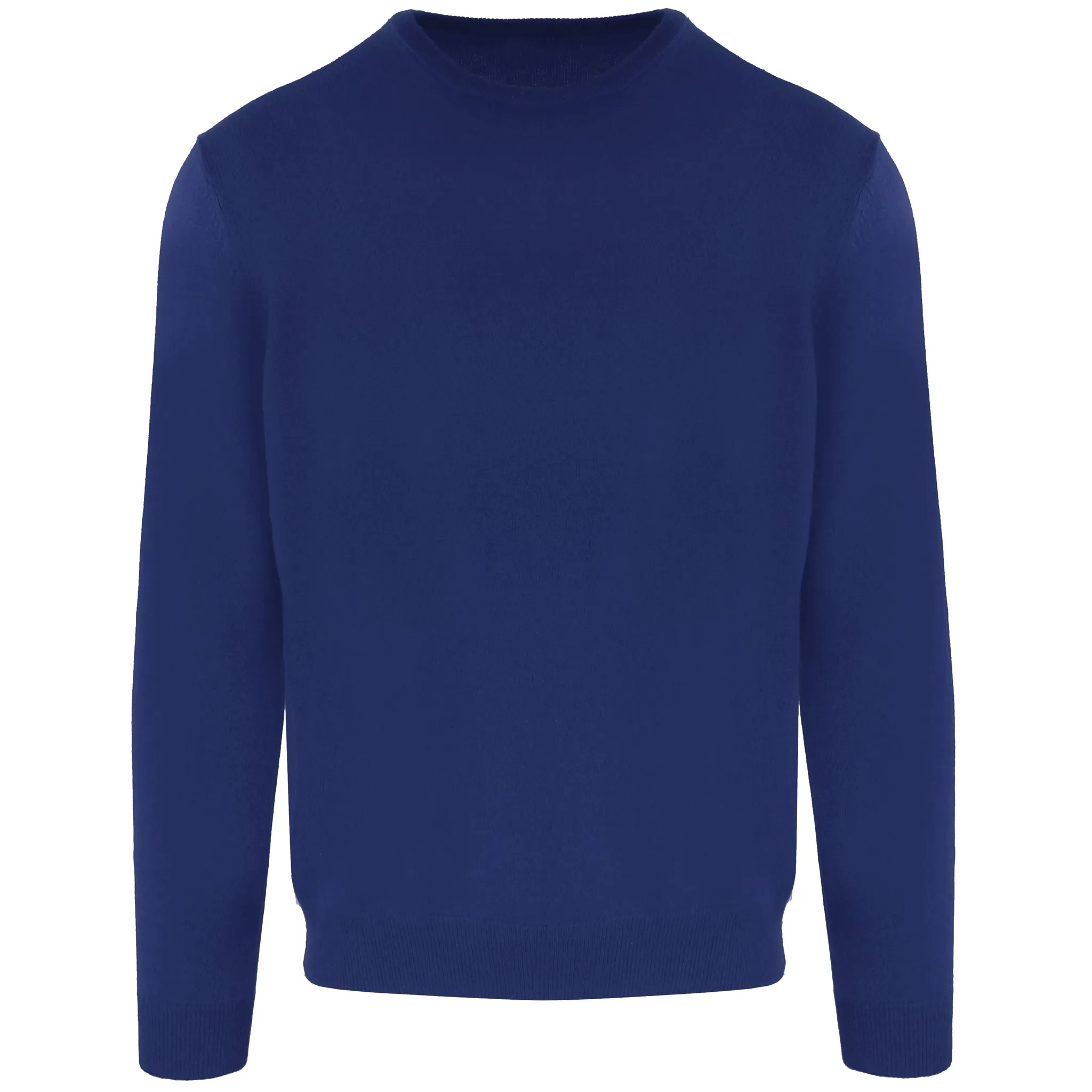 Malo Man Crew Neck Blend Cashmere Zaffiro Sweaters Blue sold by Siebentaschen