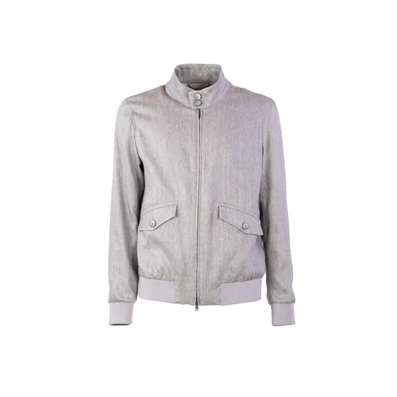 Herno Linen Bomber Jacket made by Herno