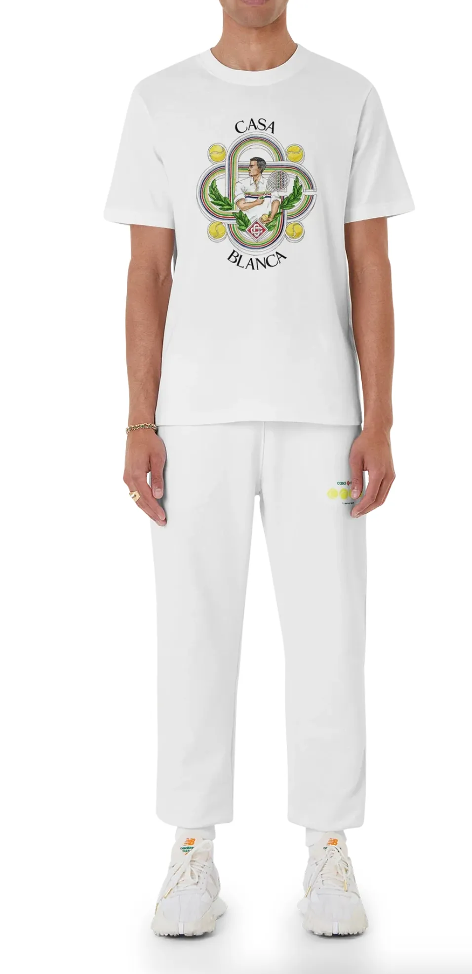 Casablanca Man White T-shirt & Top sold by Siebentaschen product image thumbnail 3