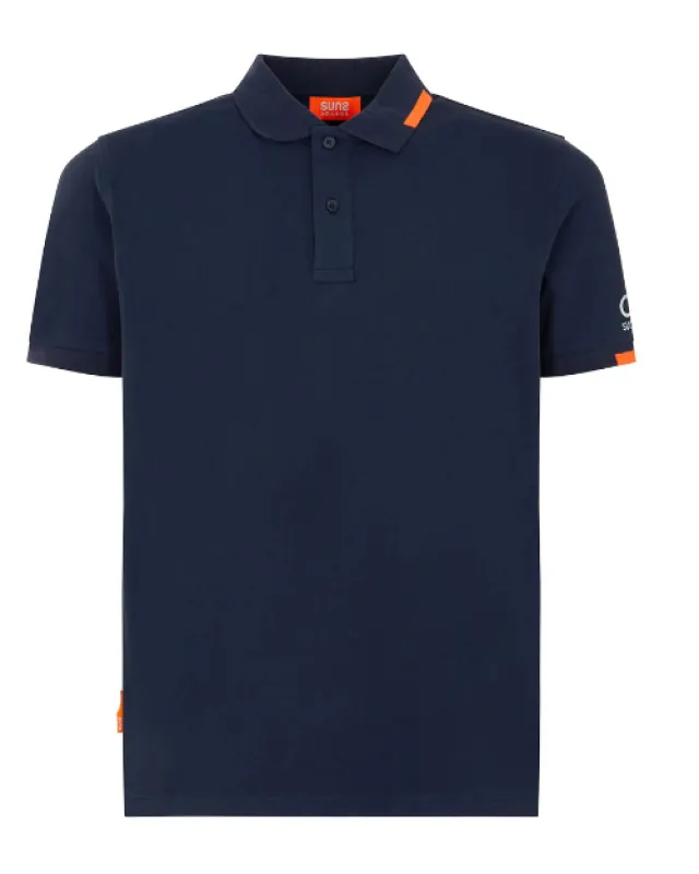 Suns Man Polo Scuro Blue made by Siebentaschen