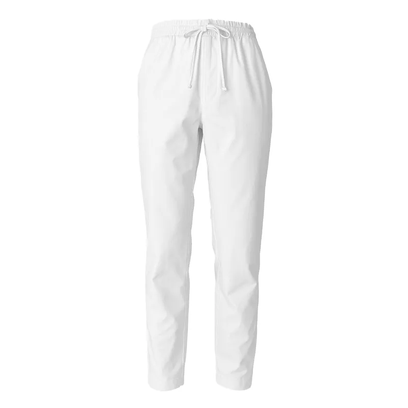 Alpha Studio Man White Trousers made by Siebentaschen