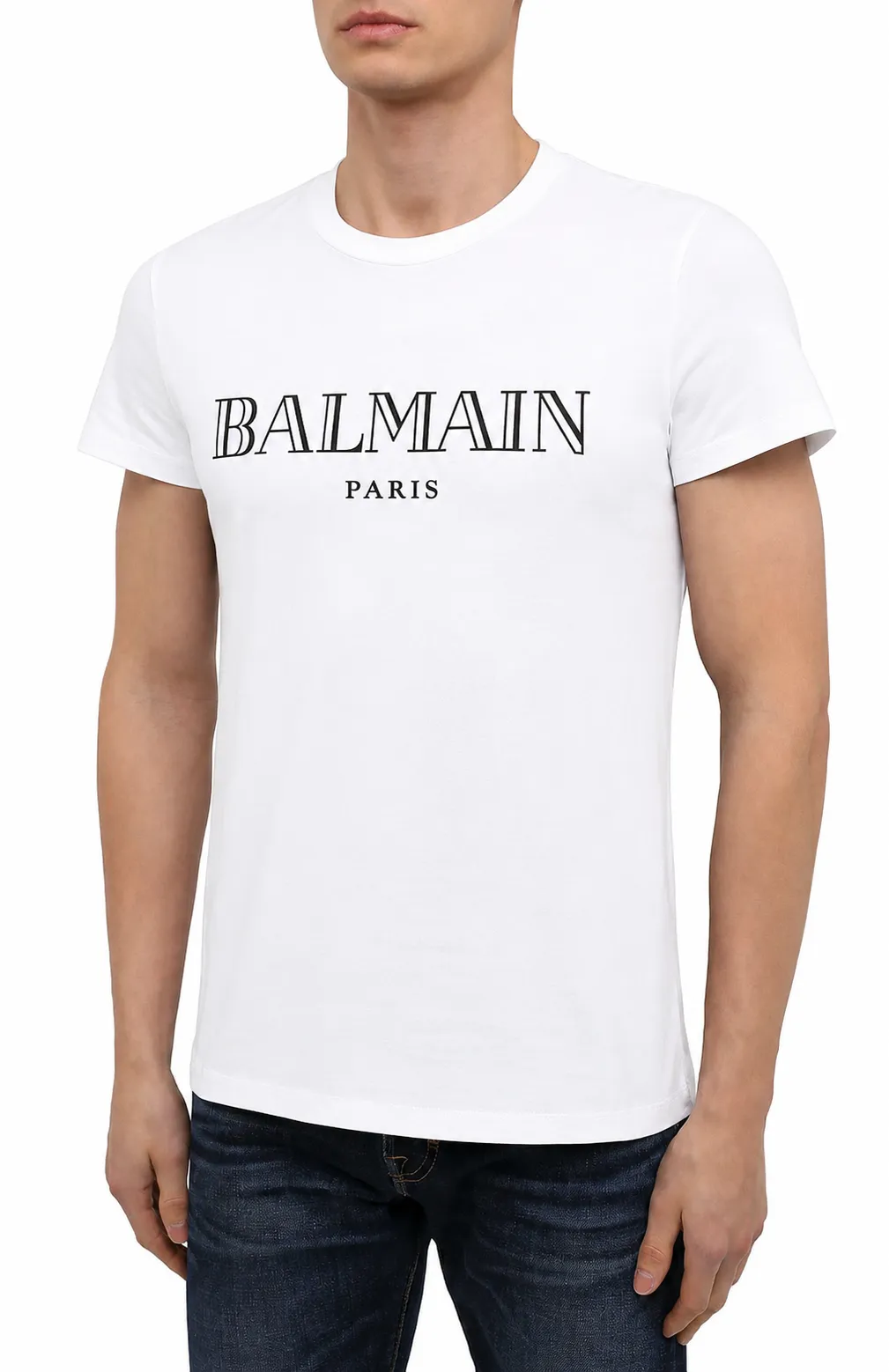 Balmain Man White T-shirt & Top sold by Siebentaschen