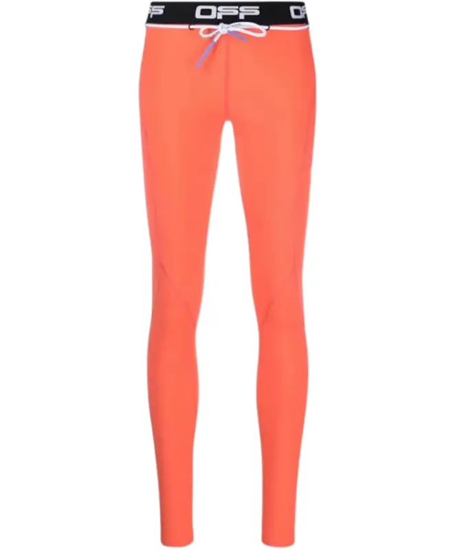 Off-White Woman Orange Leggings made by Off-White