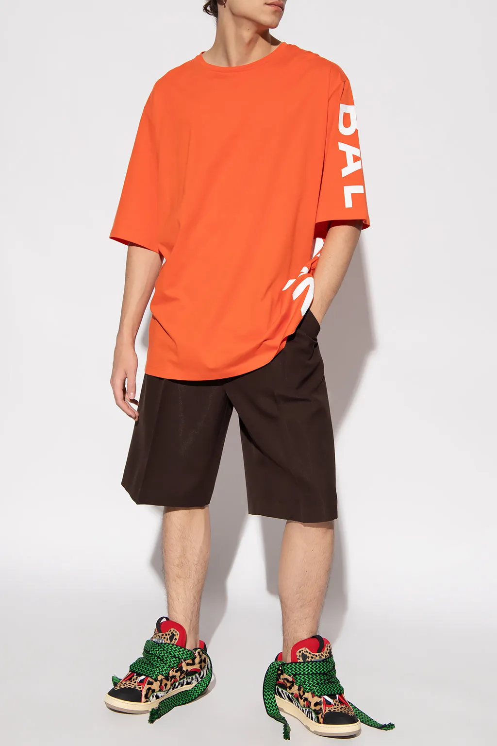 Balmain Man Orange T-shirt & Top sold by Siebentaschen product image thumbnail 5