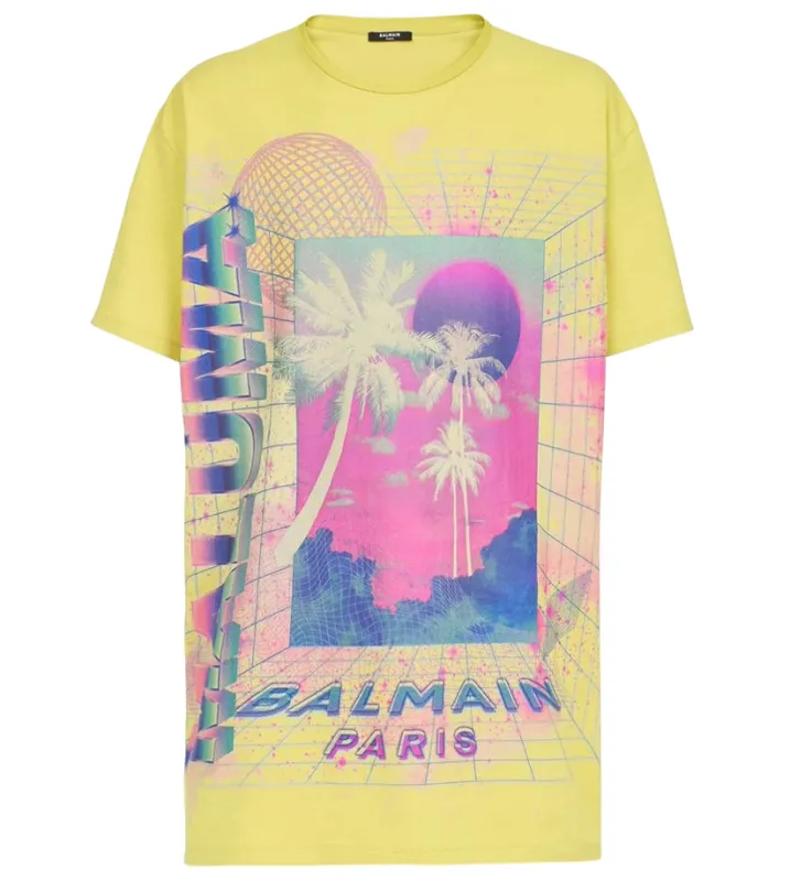 Balmain Man Yellow T-shirt & Top made by Balmain