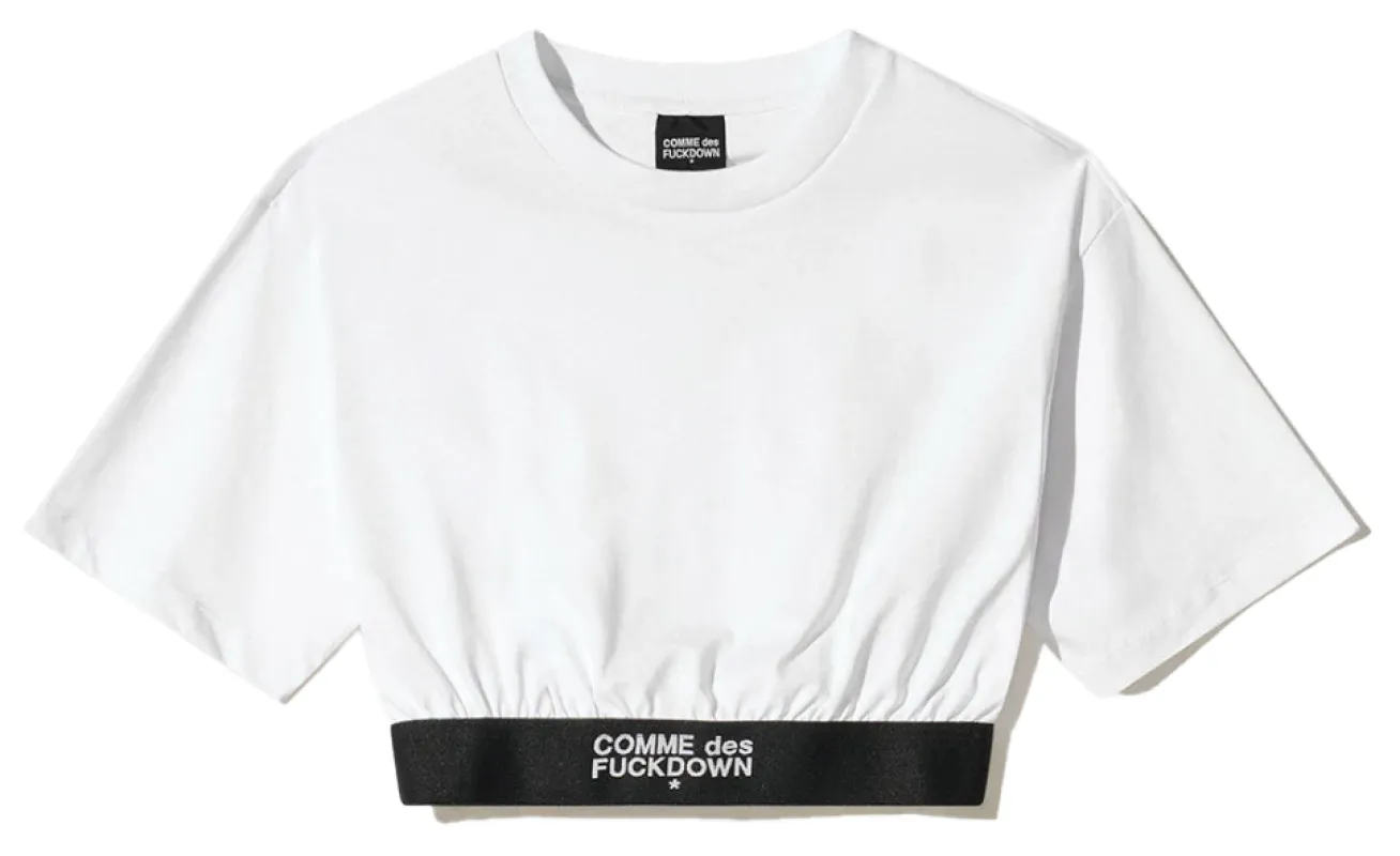 Comme Des Fuckdown Woman White T-shirt & Top made by Siebentaschen