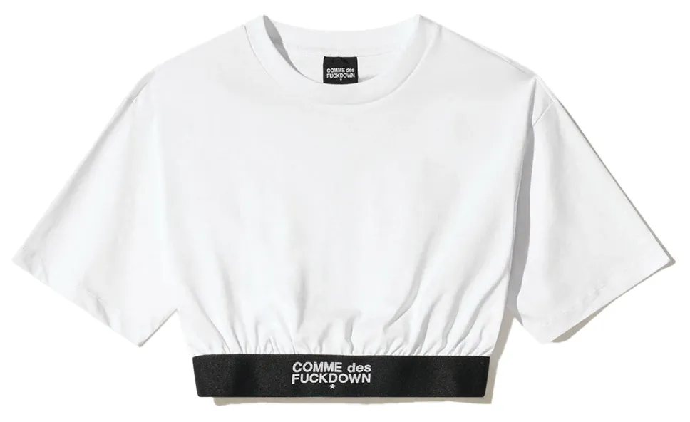 Comme Des Fuckdown Woman White T-shirt & Top sold by Siebentaschen