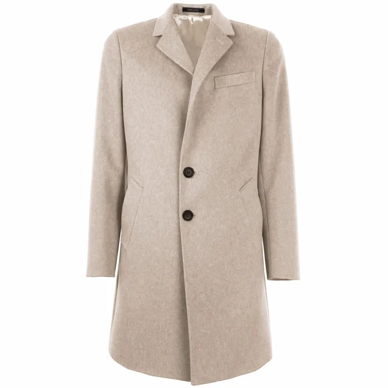 Loro Piana Fabric Man Coat Beige made by Siebentaschen