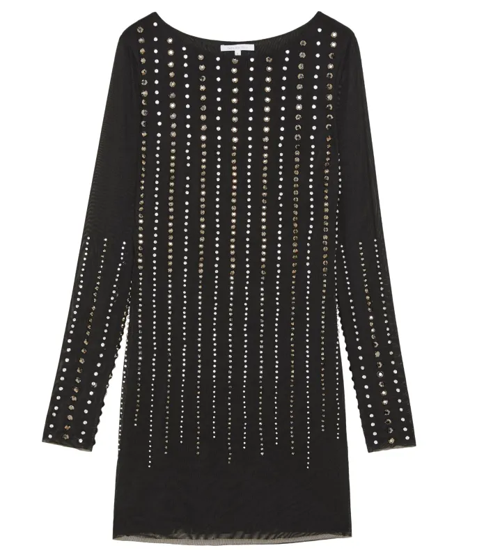 Patrizia Pepe Woman Dress Tulle Strass Black made by Patrizia Pepe