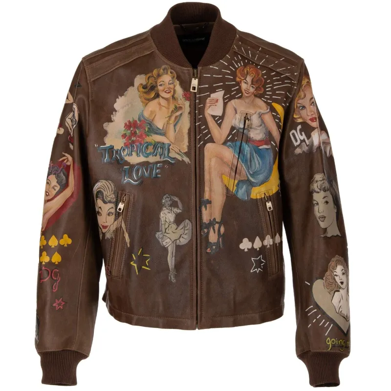 Dolce & Gabbana Man hulgq-m Jackets Brown made by Dolce & Gabanna
