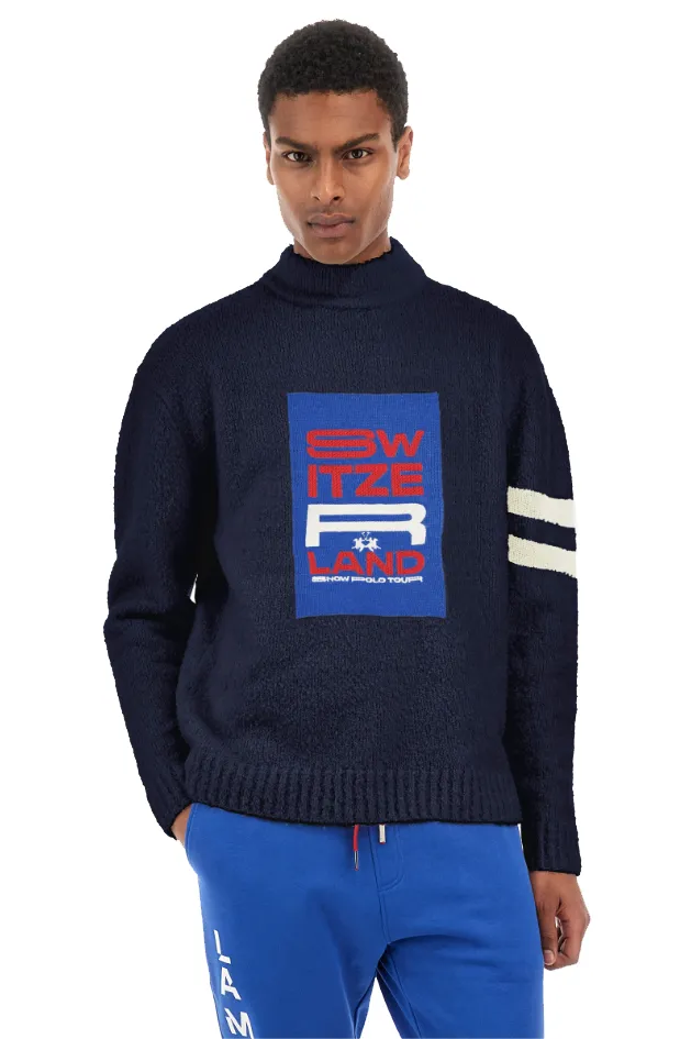 La Martina Man Turtle Neck Knit Blue sold by Siebentaschen product image thumbnail 3