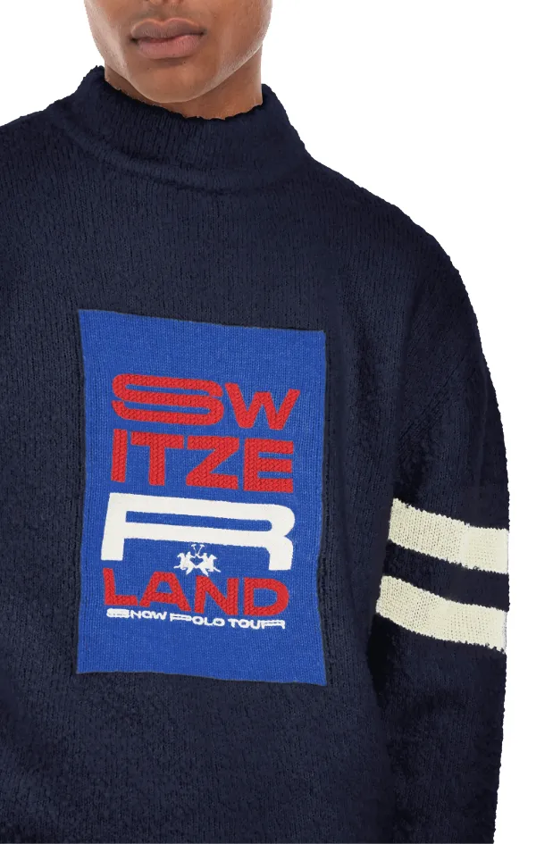 La Martina Man Turtle Neck Knit Blue sold by Siebentaschen product image thumbnail 4