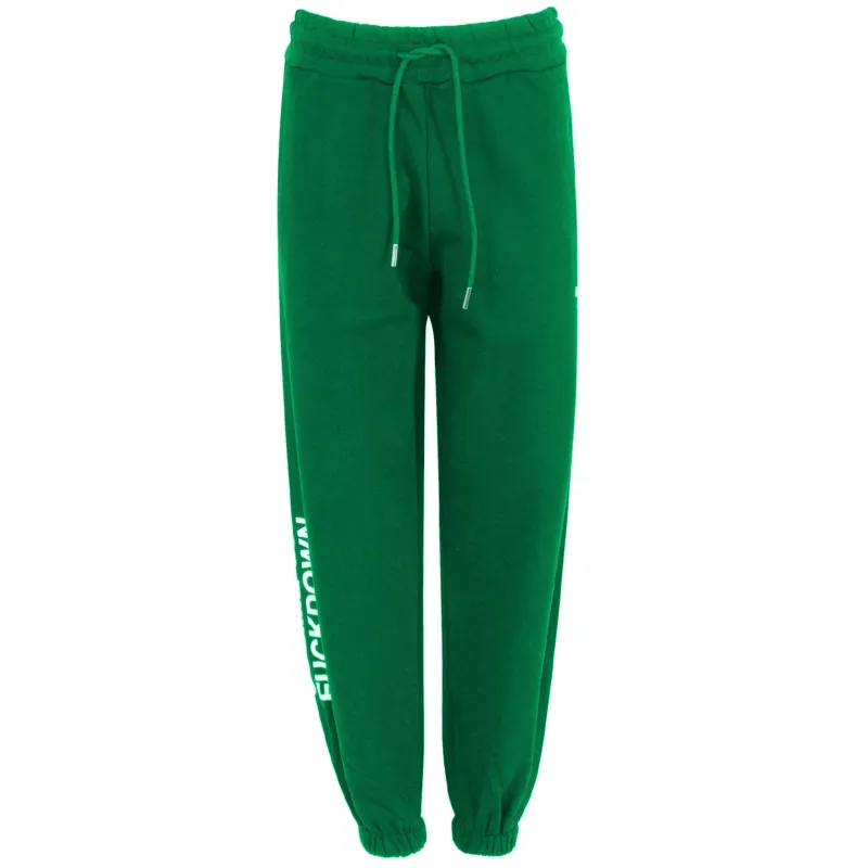 Comme Des Fuckdown Woman Trousers Sweatshirt Green made by Siebentaschen