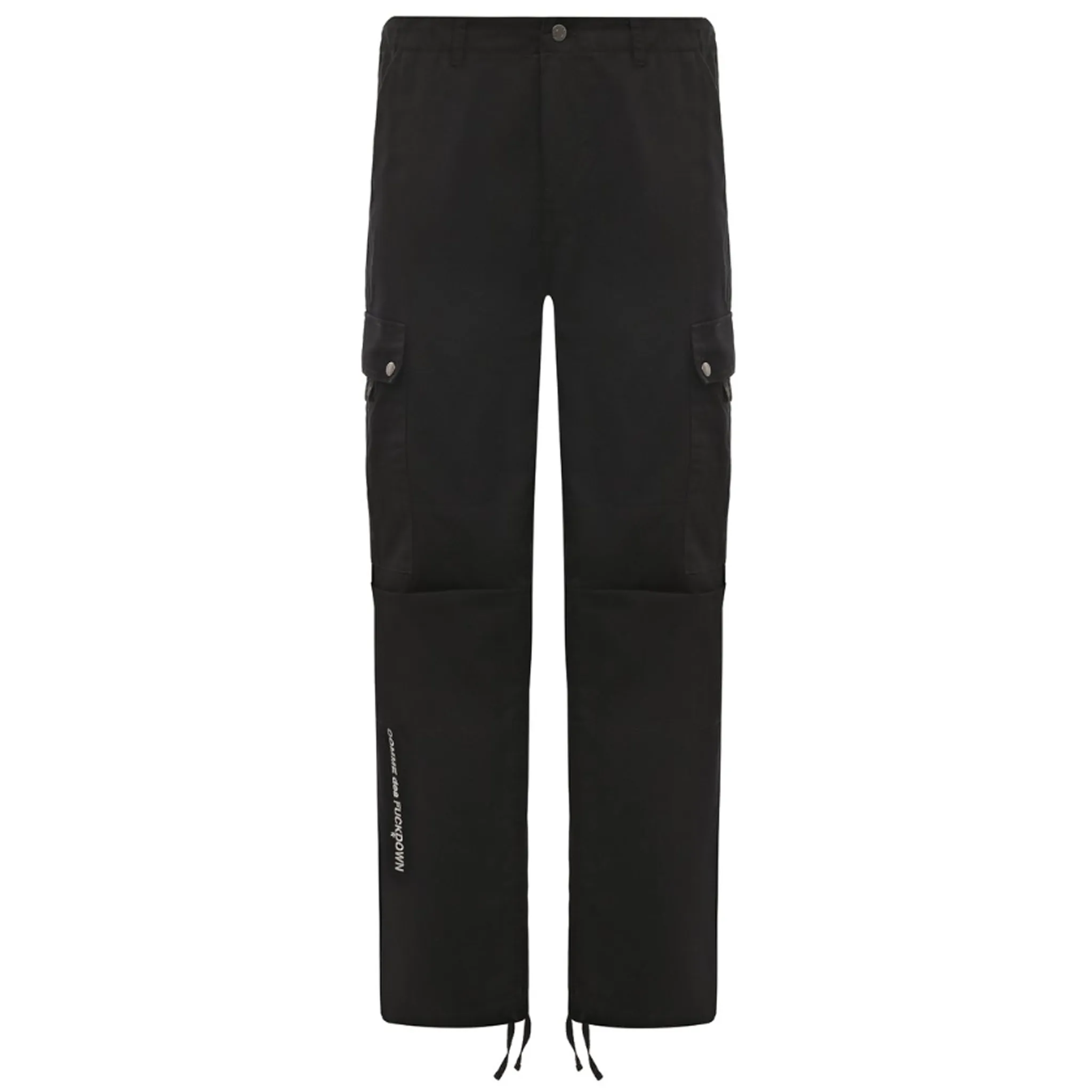 Comme Des Fuckdown Man Trousers Cargo Black sold by Siebentaschen