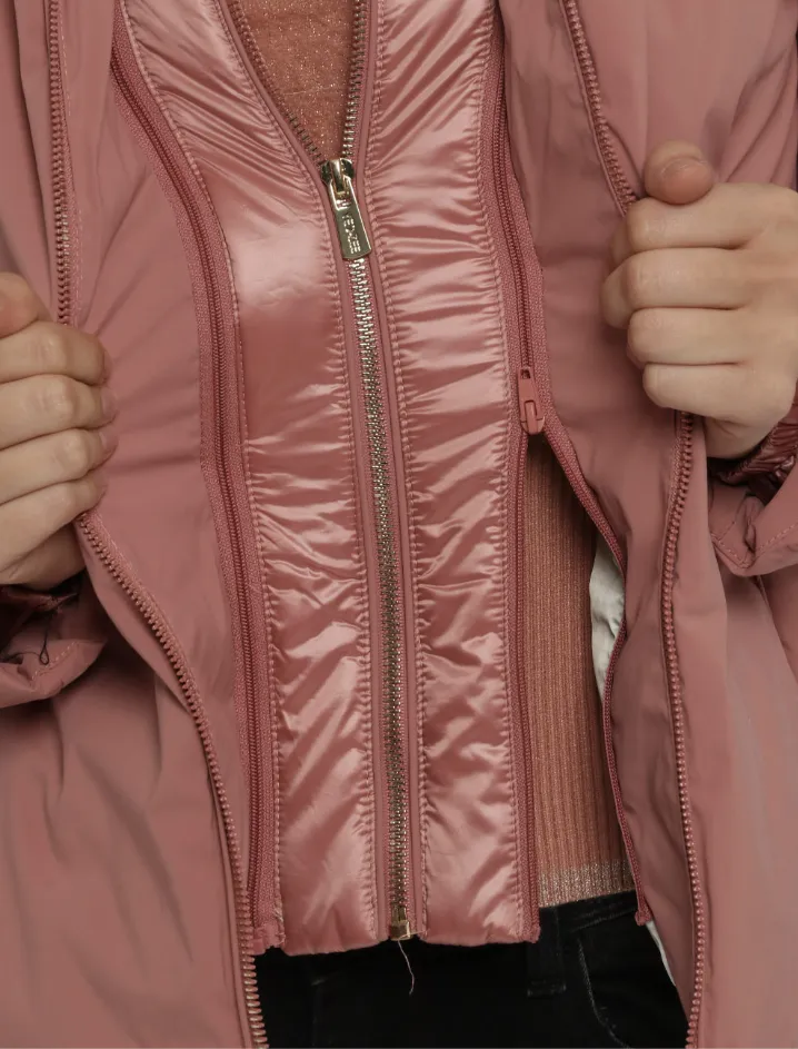 Yes Zee Woman Down Jacket Short Pink sold by Siebentaschen product image thumbnail 4
