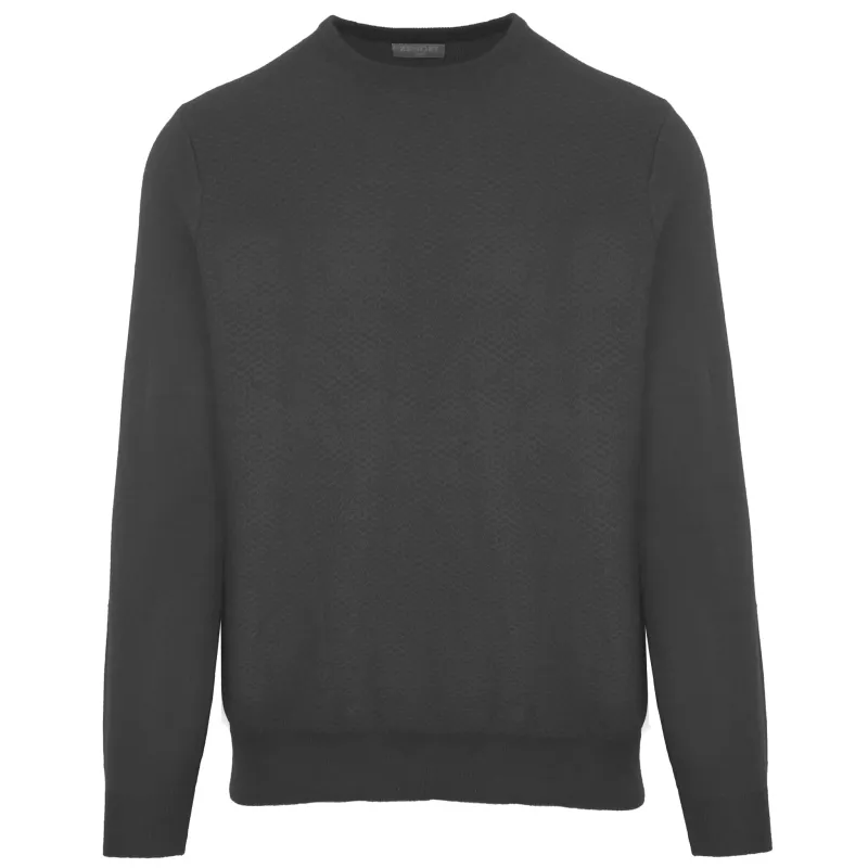 Malo Man Crew Neck Blend Cashmere Antracite Sweaters Grey made by Malo