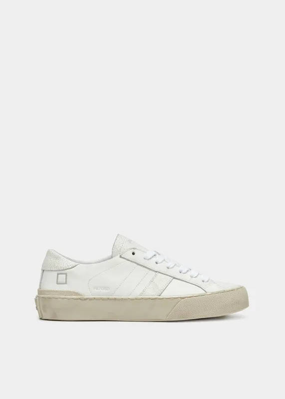 D.A.T.E. Man Hill Low Distressed Sneakers White made by Siebentaschen