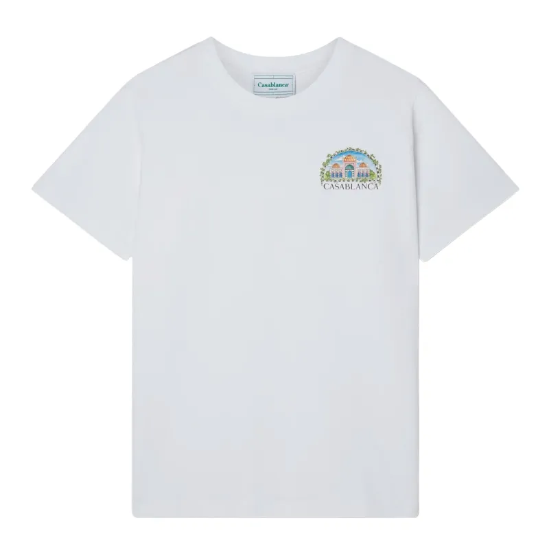 Casablanca Man T-Shirt Vue Damas White made by Casablanca