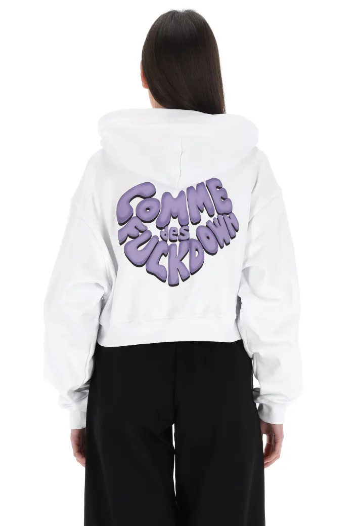 Comme Des Fuckdown Woman Sweatshirt Short White sold by Siebentaschen product image thumbnail 2