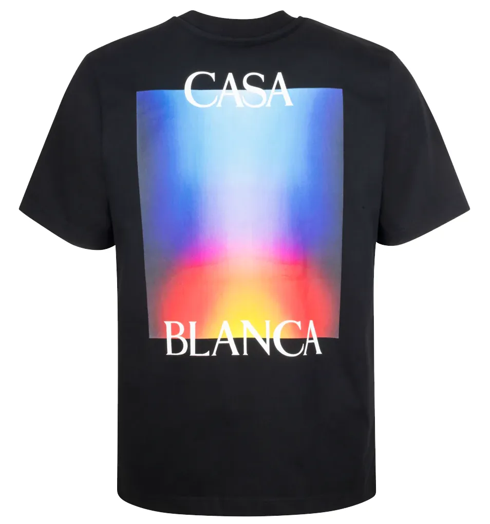 Casablanca Man T-Shirt Gradient Stacked Black sold by Siebentaschen product image thumbnail 2