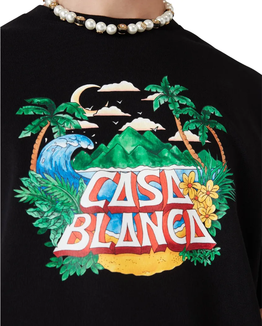 Casablanca Man T-Shirt Casa Beach Wave Black sold by Siebentaschen product image thumbnail 3
