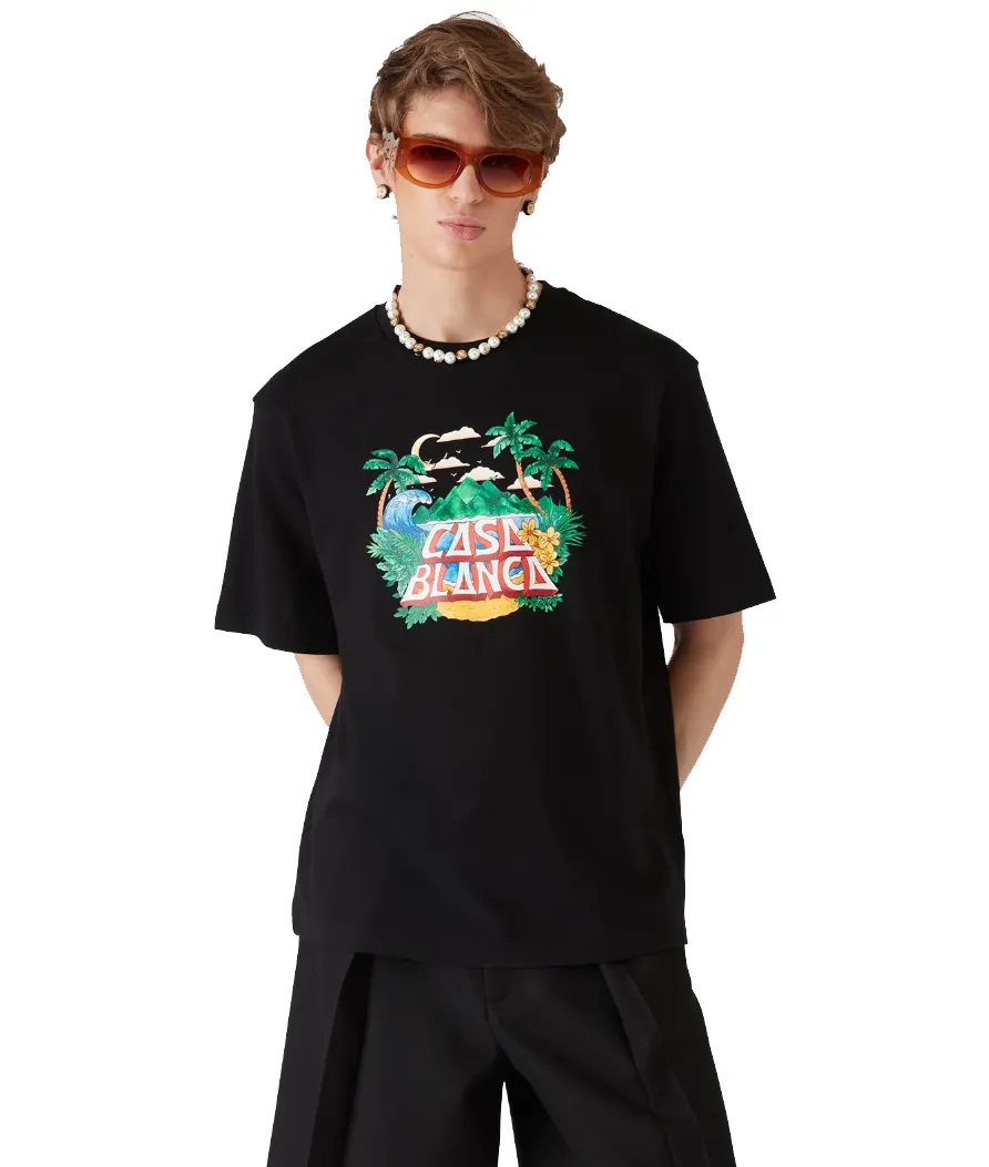 Casablanca Man T-Shirt Casa Beach Wave Black sold by Siebentaschen product image thumbnail 4