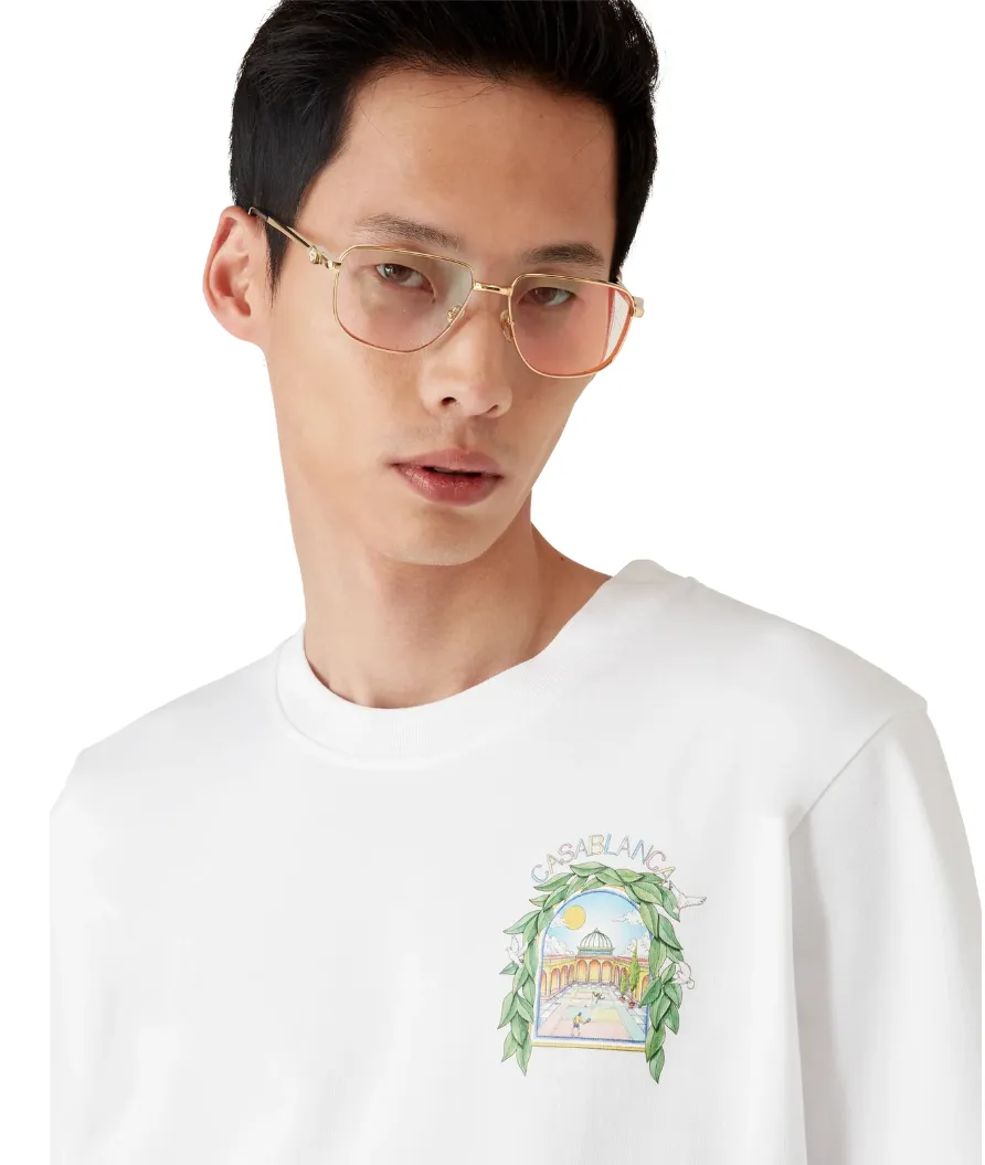 Casablanca Man T-Shirt Arch Tennis White sold by Siebentaschen product image thumbnail 4