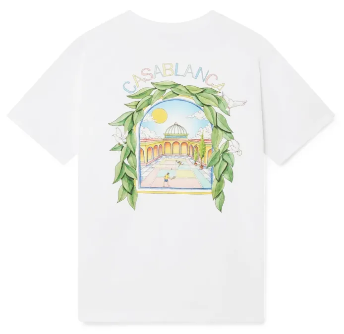 Casablanca Man T-Shirt Arch Tennis White sold by Siebentaschen product image thumbnail 2