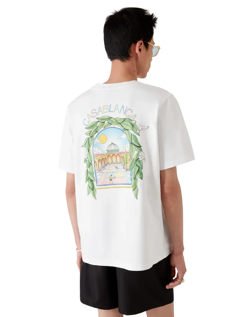 Casablanca Man T-Shirt Arch Tennis White sold by Siebentaschen product image thumbnail 3