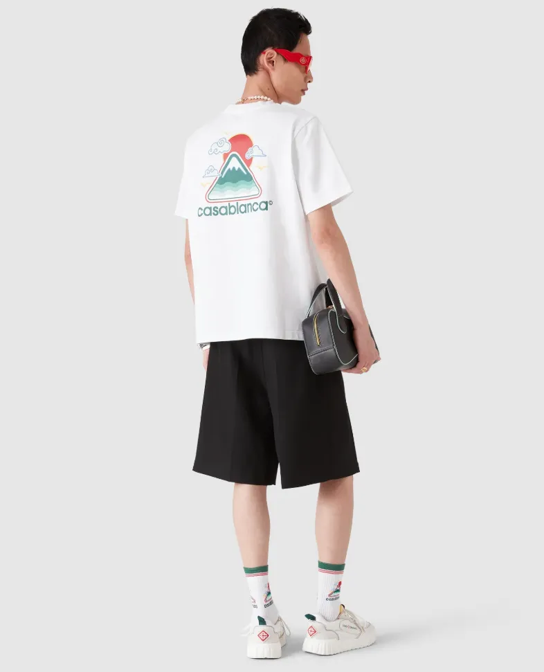 Casablanca Man T-Shirt Montagne Ondulée White sold by Siebentaschen product image thumbnail 4