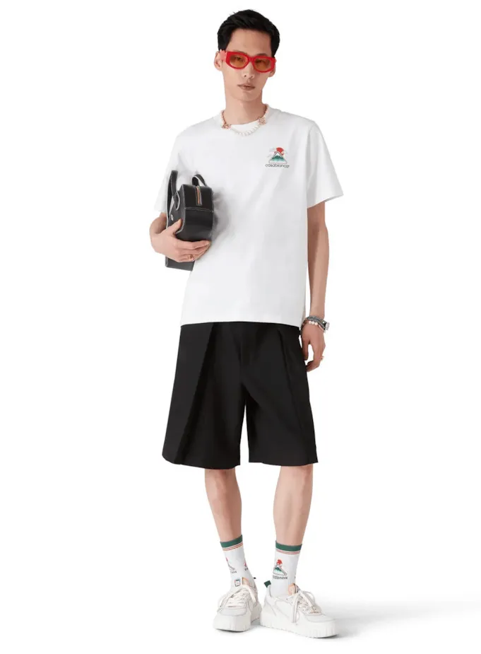 Casablanca Man T-Shirt Montagne Ondulée White sold by Siebentaschen product image thumbnail 3