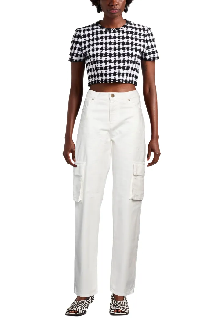 Pinko Woman Trousers Cargo Caty White sold by Siebentaschen product image thumbnail 2