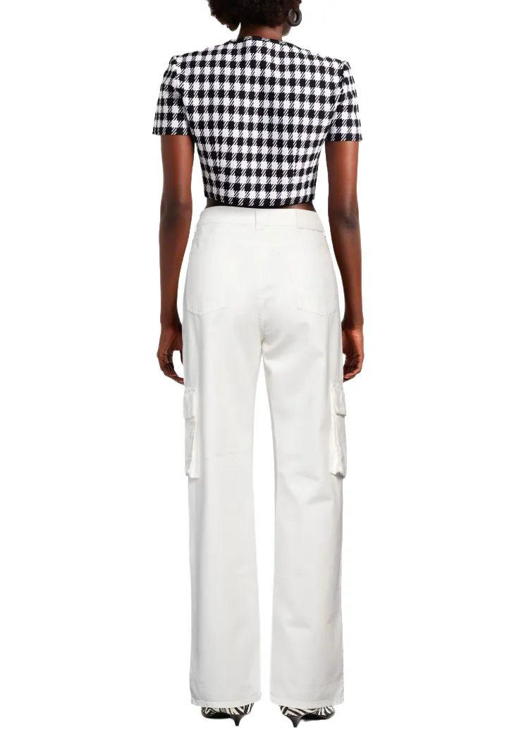 Pinko Woman Trousers Cargo Caty White sold by Siebentaschen product image thumbnail 3