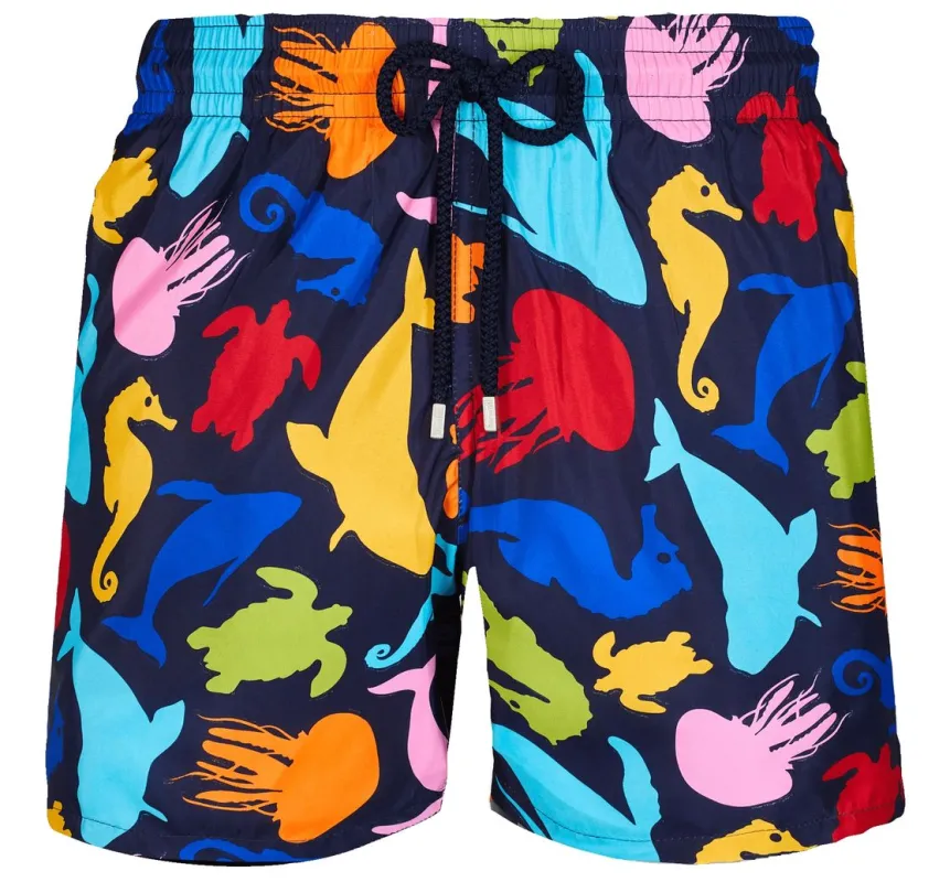 Vilebrequin Man Swim Shorts Paradise Vintage Multicolor made by Vilebrequin