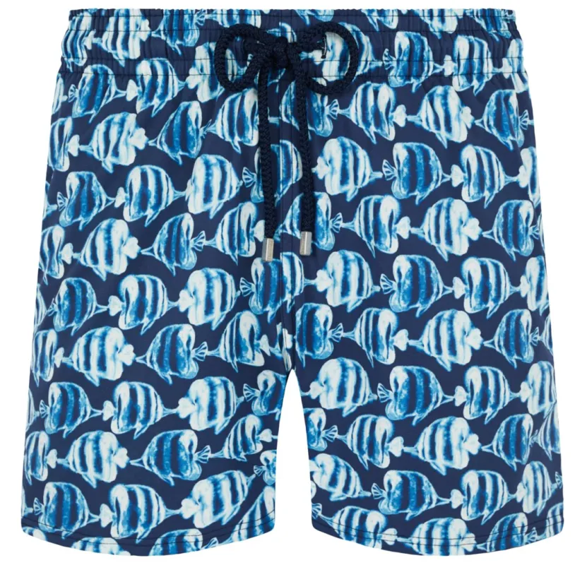 Vilebrequin Man Swim Shorts Sea Fish Blue made by Vilebrequin
