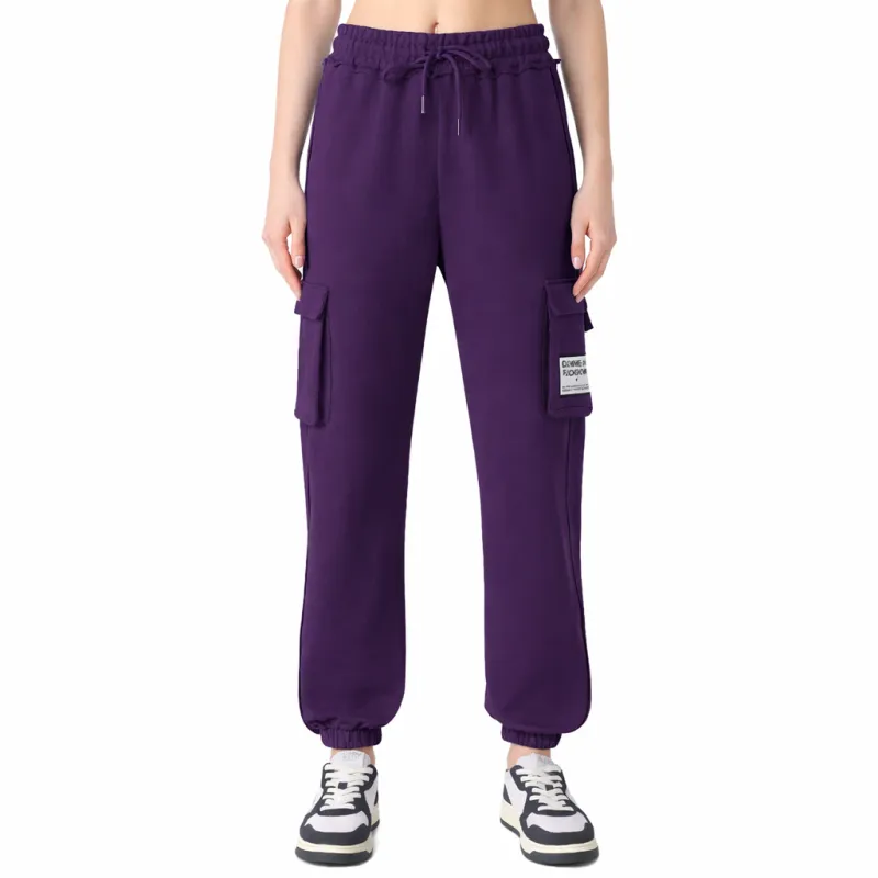 Comme Des Fuckdown Woman Trousers Cargo Purple made by Siebentaschen