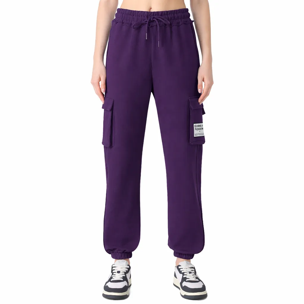 Comme Des Fuckdown Woman Trousers Cargo Purple sold by Siebentaschen