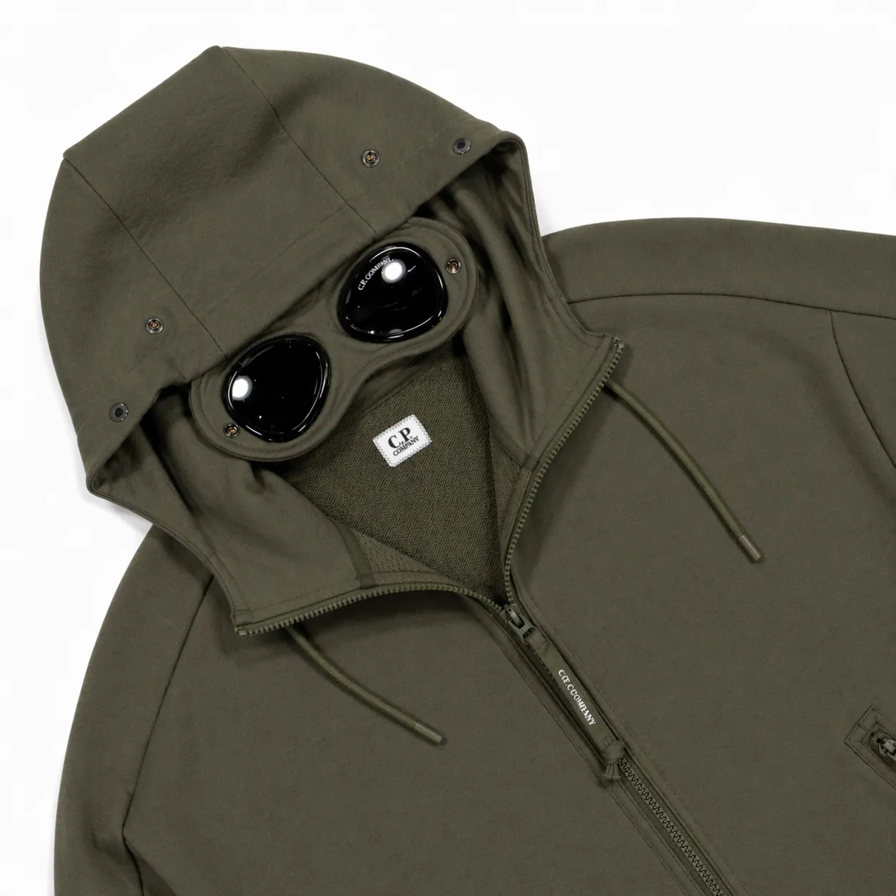 C.P. Company Man Sweatshirt Goggles Green sold by Siebentaschen product image thumbnail 3